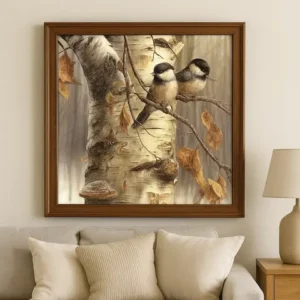 Cuadro Pareja de Carboneros Diamond Painting