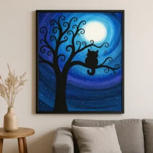 Cuadro Búho Nocturno Arte de Colocar Diamantes