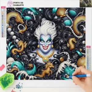 Cuadro Bruja Marina y Perlas Diamond Painting