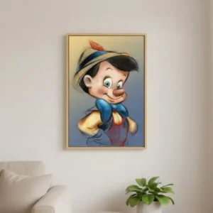 Cuadro Dibujo de Pinocho Pintura con Diamantes