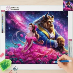 Cuadro Princesa y la Bestia Diamond Painting