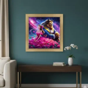 Cuadro Princesa y la Bestia Diamond Painting