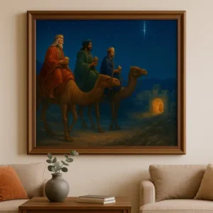 Cuadro Tres Magos Hacia Belén Diamond Painting