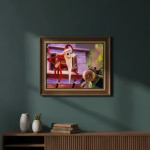 Cuadro Jack Skellington Navidad Bordado de Luz