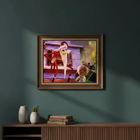 Cuadro Jack Skellington Navidad Bordado de Luz Cuadro Jack Skellington Navidad Bordado de Luz - Imagen 3