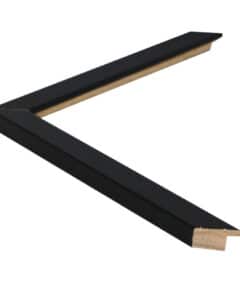 Marco Negro Lacado de Madera de Pino a Medida