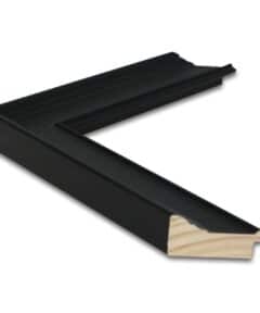 Marco de Pino Negro Satinado a Medida ancho 4,5 cm