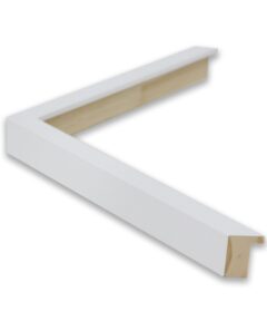 Marco de Madera de Pino color Blanco a Medida ancho 1,5 cm