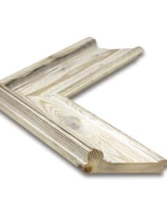 Marco de Madera de Pino en Color Blanco de 6,9 cm