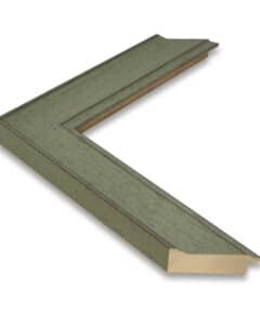 Marco de Madera color Verde a Medida ancho 4,8 cm