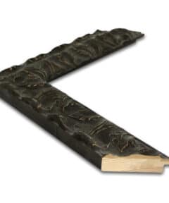Marco Negro de Madera de Pino a Medida ancho