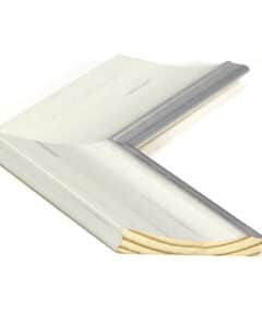 Marco Blanco Hueso con Filo Plata de 10,5 cm