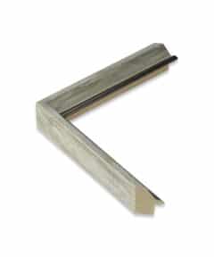 Marco de Madera Blanco con Filo Plata de 2,4 cm