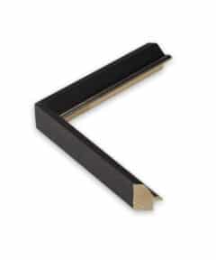 Marco Negro con Filo Plata de 2,4 cm a Medida