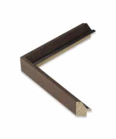 Marco Nogal de Madera con Filo Plata a Medida ancho 2,4 cm