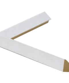 Marco de Madera de Ayous en Blanco Satinado a Medida de 1,5 cm