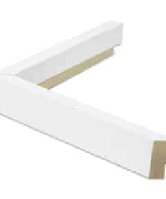Marco Blanco Satinado de Madera de Ayous de 1,5 cm
