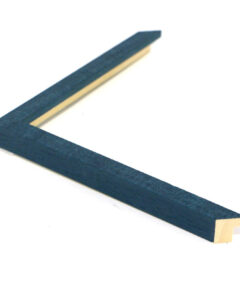 Marco a Medida Azul Rústico de Madera ancho 1,5 cm