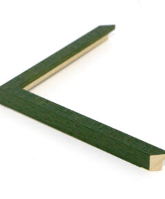 Marco a Medida Verde Rústico de Madera ancho 1,5 cm