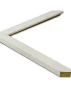 Marco de 2 cm de Ayous Blanco Satinado con Poro Visto a Medida