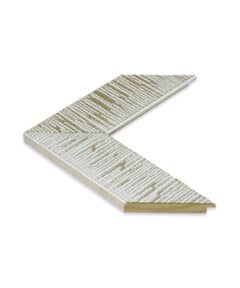 Marco de Madera en Blanco Decapé de 8,5 cm a Medida