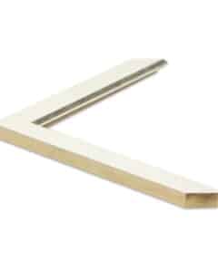 Marco de Madera Hueso con Filo Plata de 2,6 cm