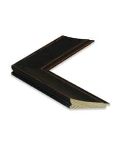 Marco a Medida Negro de Madera ancho 7 cm