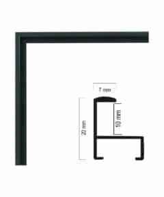Marco de Aluminio Gris Oscuro a Medida ancho 0,7 cm