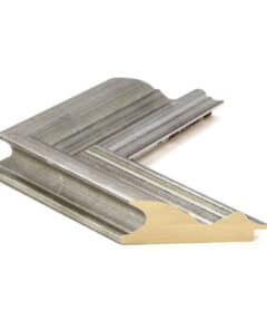 Marco Artesanal de Madera de 11 cm con Pan de Plata