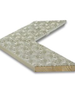 Marco Artesanal de Madera de 9,5 cm con Pan de Plata