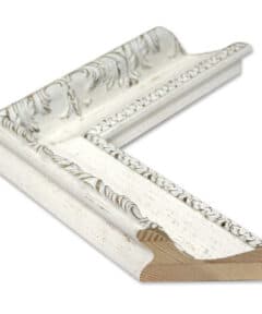 Marco Artesanal Blanco de Madera de 7 cm Hecho