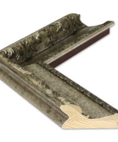 Marco Artesanal de Madera de 7 cm con Pan de Plata