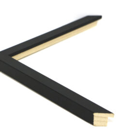 Marco a Medida Negro de Madera ancho 1,7 cm