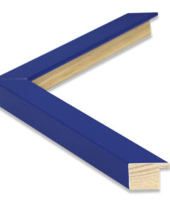 Marco de Madera Azul Lacado a Medida ancho 2,5 cm