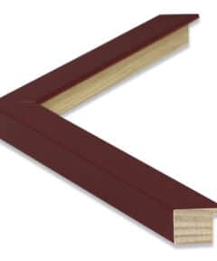Marco de Madera Burdeos Lacado a Medida ancho 2,5 cm