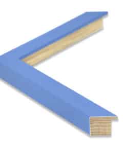 Marco de Madera Celeste Lacado a Medida ancho 2,5 cm