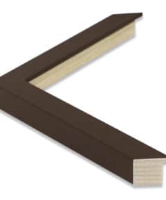 Marco Marrón Lacado de Madera a Medida ancho 2,5 cm