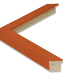 Marco de Madera Naranja Lacado a Medida ancho 2,5 cm