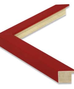Marco de Madera Rojo Lacado a Medida ancho 2,5 cm