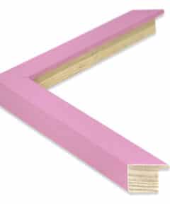 Marco de Madera Rosa Lacado a Medida ancho 2,5 cm