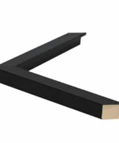 Marco de Madera Negro Lacado Sin Poros de 2,2 cm