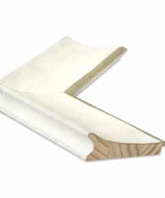 Marco a Medida de 8,5 cm en Blanco con Filo Plata