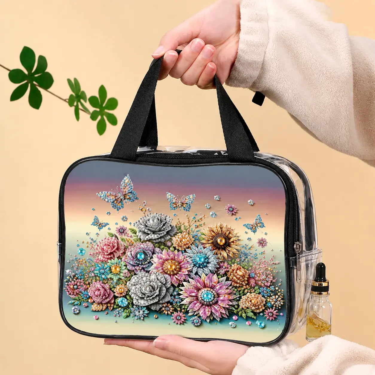 Bolsa Mariposas de Viaje Semitransparente Diamond Painting - Imagen 2