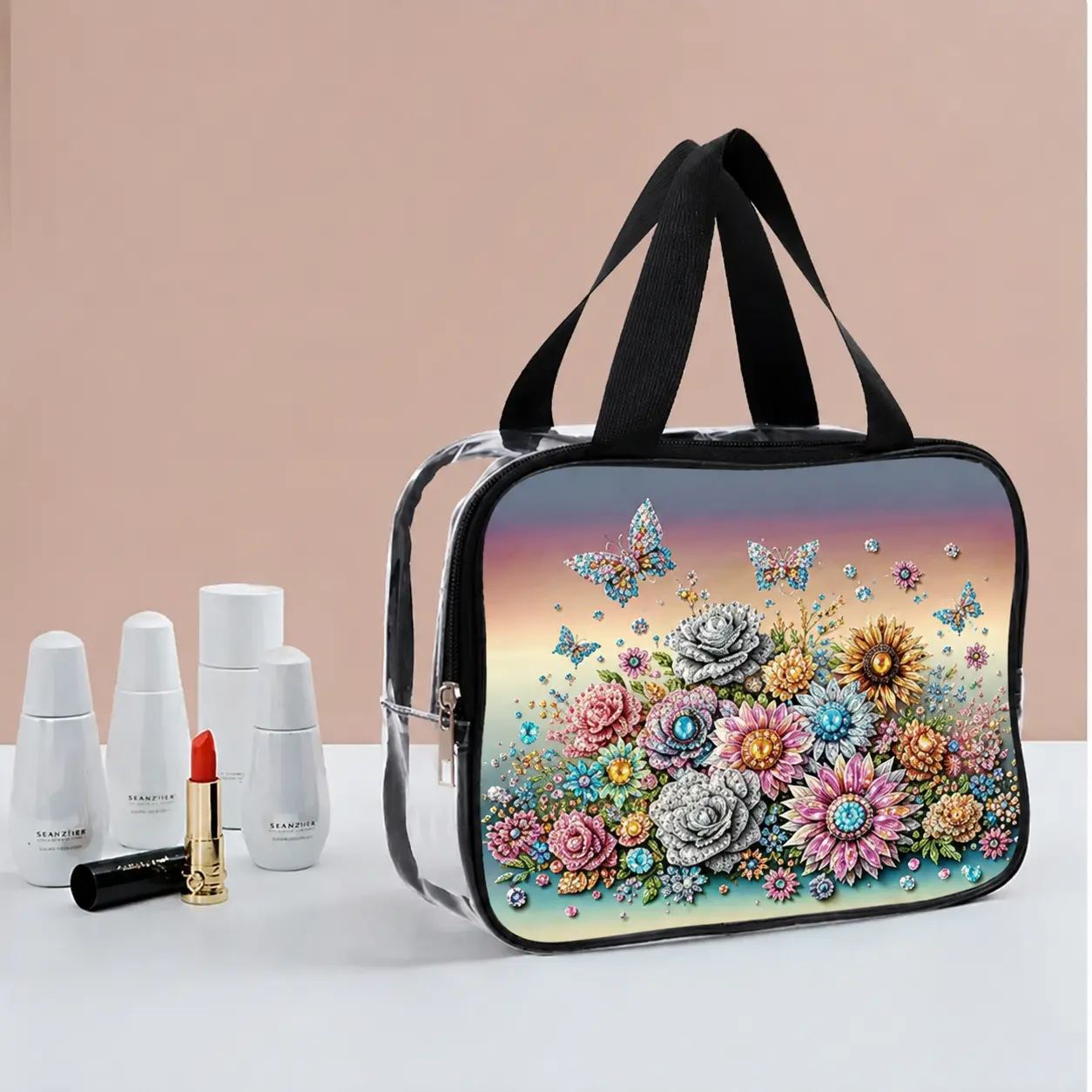 Bolsa Mariposas de Viaje Semitransparente Diamond Painting - Imagen 4