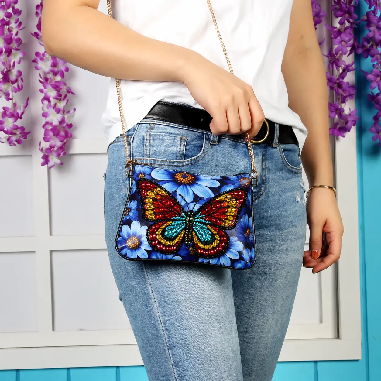 Bolso Diamond Painting con Mariposa - Imagen 4