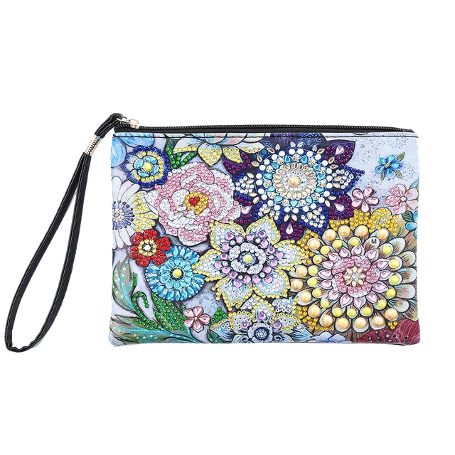 Bolso de Mano Diamond Painting con Flores