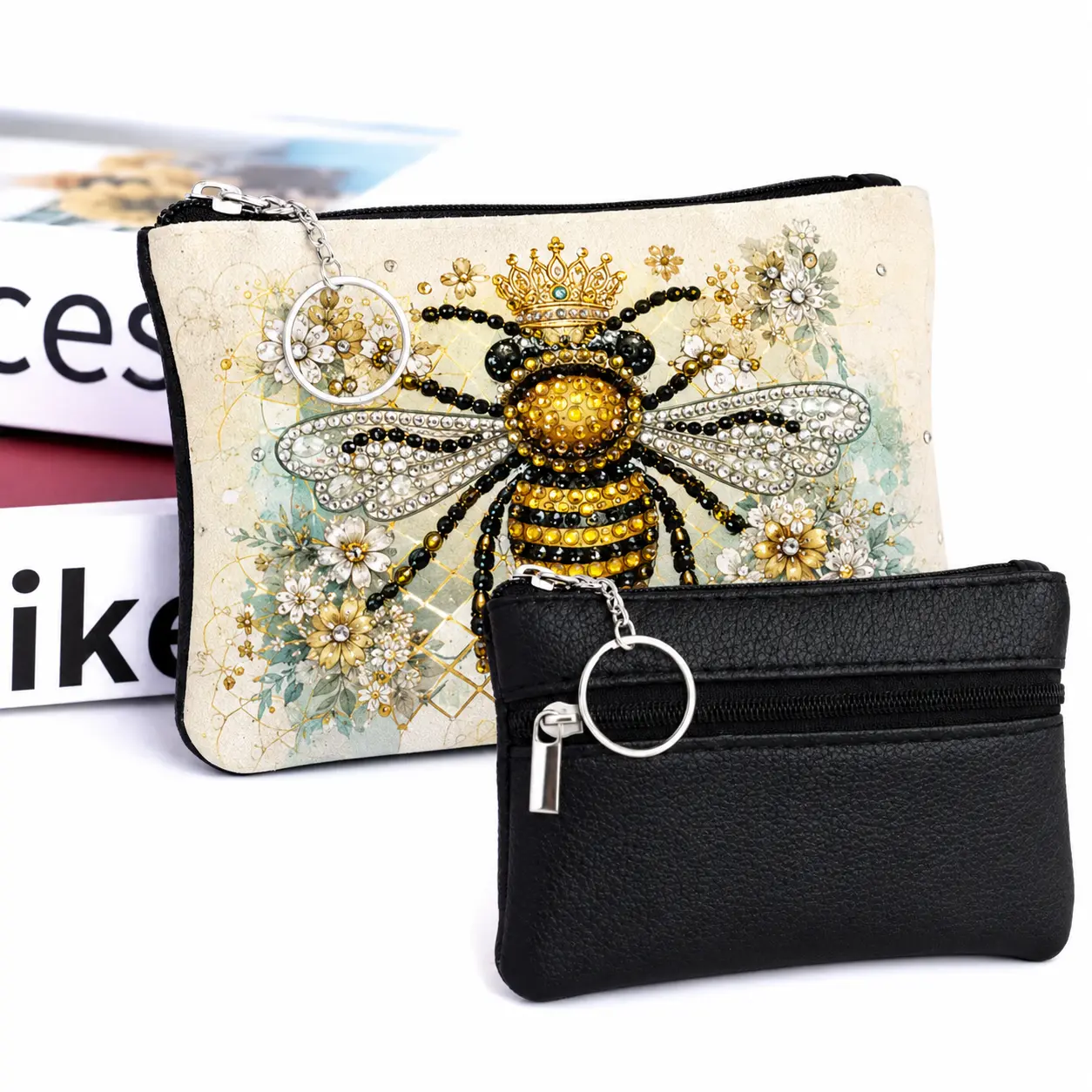 Monedero Abeja Reina Diamond Painting - Imagen 4