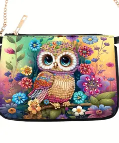 Bolso Diamond Painting con Búho Multicolor