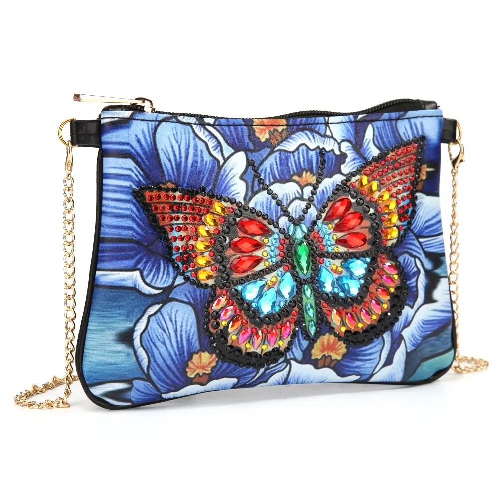 Bolso Diamond Painting con Mariposa