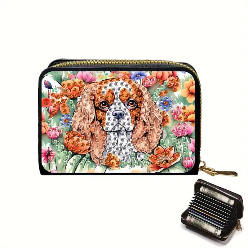 Cartera Perrito Tarjetero Diamond Painting